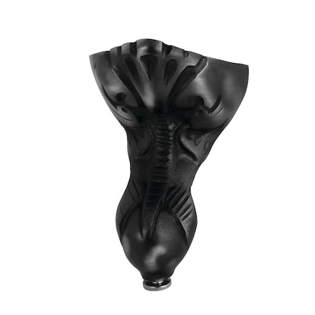 Aqua Eden NHVCTZT0 Tudor Brass Tub Feet, 4 Pieces (Set), Matte Black NHVCTZT0